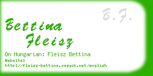 bettina fleisz business card